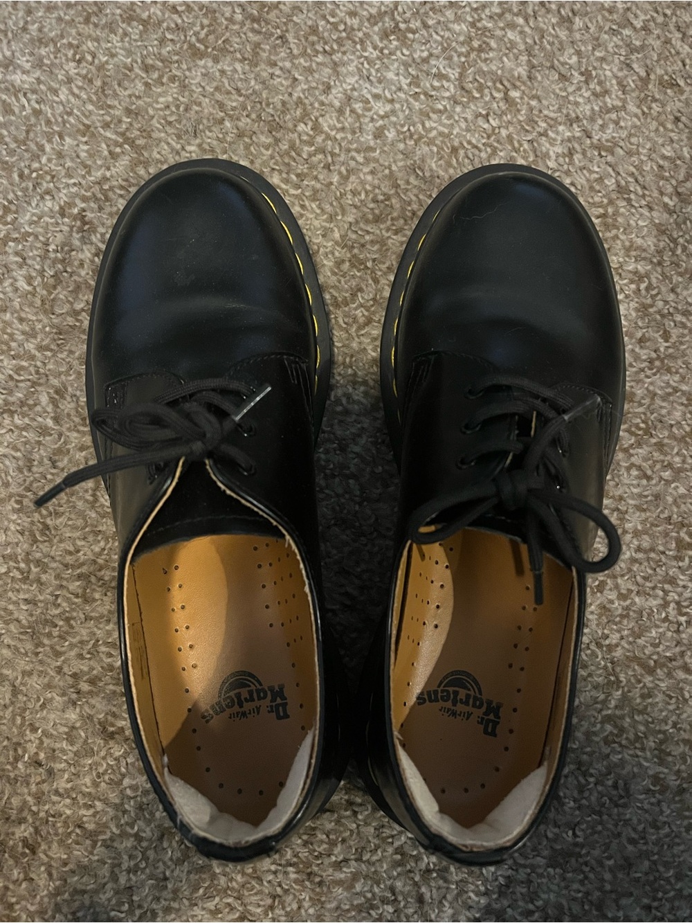 Dr. Martens Black Lace-Up Oxfords